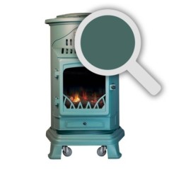 Gaskachel 3.4KW Groen Echt Gietijzer 2 Warmtestanden