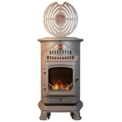 4 kW Marron Fonte véritable + Tuyau et détendeur butan