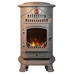 Gas Stove 34 kW Brown Genuine Cast Iron + Hose and