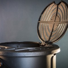 Stufa a gas 34 kW Marrone Ghisa autentica + Tubo e