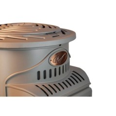 Stufa a gas in ghisa 3.4KW Marrone - Autonomia 60h - Accensione