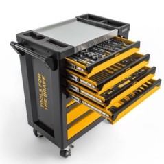 Workshop Trolley 7 Drawers 221 Pieces Side Door 4