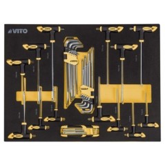 Servante d'atelier 7 tiroirs 221 pièces Porte latérale 4