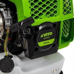 Soprador de folhas 3.6CV 76cm³ Alças ajustáveis Motor