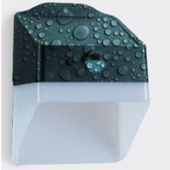 Black Solar LED Lamp 2W Motion Detector 120° Battery