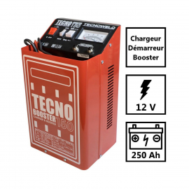 Tecnoweld - Chargeur de Batterie Tec 3-12V Chargeur Batterie voiture jusqu'à 100 Ah-Protection thermique