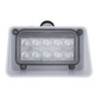 Black Solar LED Lamp 2W Motion Detector 120° Battery
