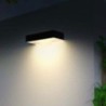 Solar LED Lamp 3W Black Wall Light with Motion Sensor