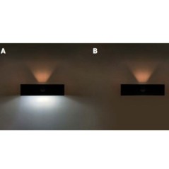 Solar LED Lamp 3W Black Wall Light with Motion Sensor