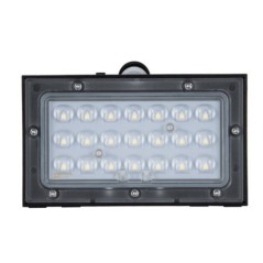 LED-Solarlampe 3W Schwarze Wandleuchte mit Bewegungsmelder