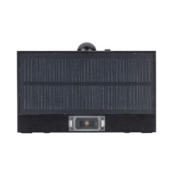 Lampada LED solare 3W Applique murale nera con rilevatore di