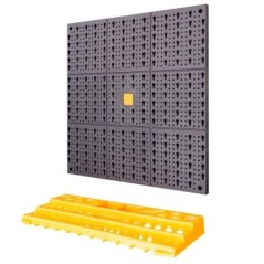 Panneau porte-outils mural 50x100 cm polypropylène modulable