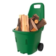 Carrinho de Jardim 43L Versátil 2 Rodas Robustas Carga Máx