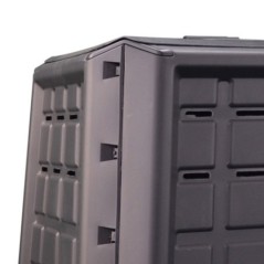 Tuincompostbak 380L Gerecycleerd Plastic Wanden