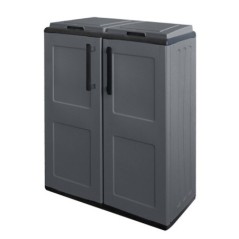 Armoire de Tri Sélectif 2 Poubelles