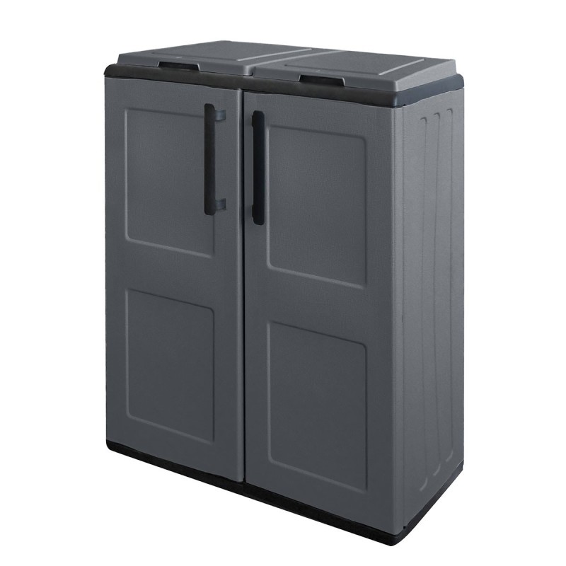 Armoire de Tri Sélectif 2 Poubelles