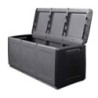 Coffre de rangement 330L Gris/Noir 138 x 53 x H57cm