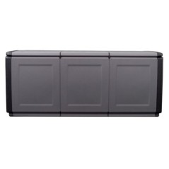 Cassa di stoccaggio 330L Grigio/Nero 138 x 53 x H57cm