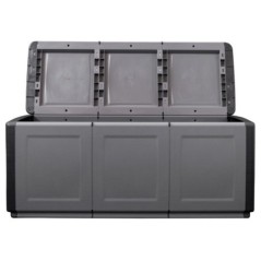 Cofre de almacenamiento 330L Gris/Negro 138 x 53 x H57cm