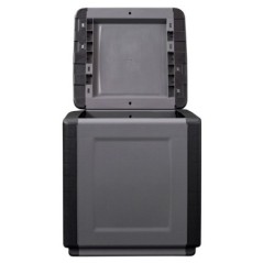 Baúl de almacenamiento 130L Gris/Negro en polipropileno robusto