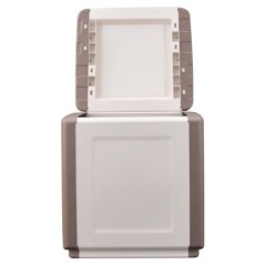 Opbergkist 130L Beige/Taupe Handgrepen