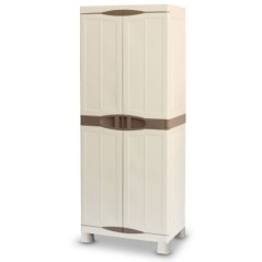 Armoire de rangement 2 portes 4 étagères 100 kg max verrouillable po