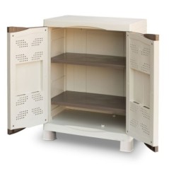 Storage Cabinet 2 Doors 2 Shelves 50kg Max