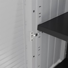 Armario de almacenamiento 2 puertas 4 estantes modulares