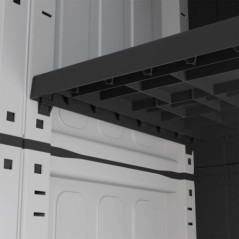 Armoire de rangement 2 portes 4 étagères modulables