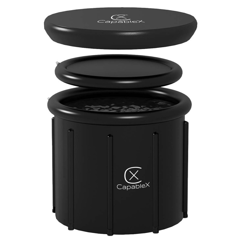 Bain glacé 420L Ø 85 x H75 cm Récupération musculaire Revêtement PVC