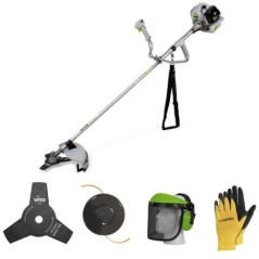 Débroussailleuse thermique 43CC 1.5CV Moteur 7500TR/MN Lame 255MM VI