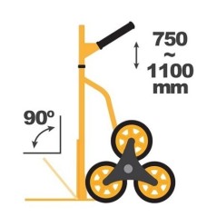 [Opgeknapt] Opvouwbare Transportkar Capaciteit 150kg
