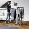 Étendoir à linge 3 étages Pliable sur roulettes Acier allié VILEDA
