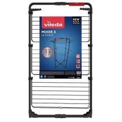 Tendedero de ropa 3 niveles Plegable con ruedas Acero aleado VILEDA