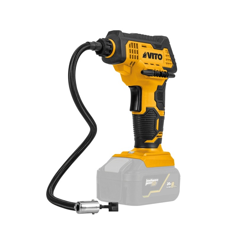 Compressore d'aria senza fili 20V 7 Bar Schermo Digitale LED VITO