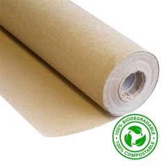 Tela de cobertura kraft 90cm x 20m Biodegradável Espessura 115g/m2 KZ