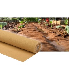 Toile de paillage kraft 90cm x 20m Biodégradable Épaisseur 115g/m2 KZ