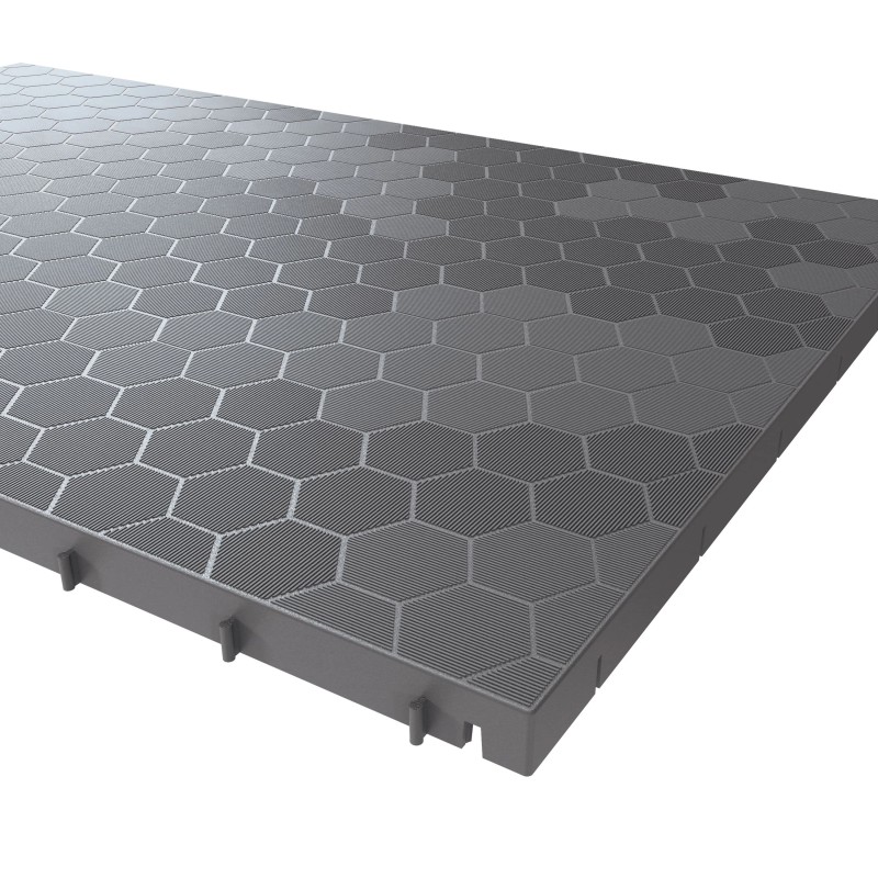 Clipsbare Polypropylen-Platte 116x76x3 cm Wetterfest