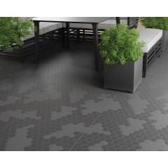 Baldosa Encastrable Polipropileno 116x76x3 cm Resistente a la Intemperie