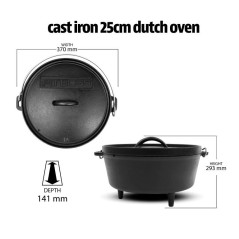 Set of 6 Cast Iron Cooking Accessories Pre-Seasoned 100% Cast Iron