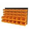 Wall-Mounted Tool Panel 30 Removable Bins Durable Polypropylene