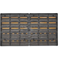 Wall-Mounted Tool Panel 30 Removable Bins Durable Polypropylene