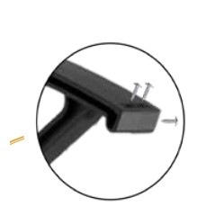 Door Canopy 80x120cm UV-Resistant Polycarbonate Polypropylene Brackets