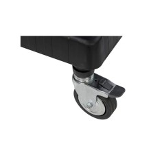 Storage Cart 3 Shelves 120 kg Swivel Wheels Polypropylene