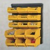 Wall-Mounted Tool Panel 15 Removable Bins Recycled Polypropylene