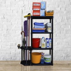 Estante de Almacenamiento 4 Niveles 80kg Polipropileno Reciclado ART PLAST