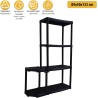 4-Tier Storage Shelf 80kg Recycled Polypropylene ART PLAST