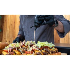 Gants Nitrile Jetables Lot de 50 + Doublure Coton Réutilisable