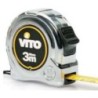 Retractable Tape Measure 3M x 16mm Chrome Steel High