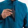 Blaue Softshell-Jacke Größe L Mehrere Taschen Wasserdicht 100%